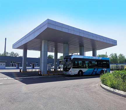 Hydrogen Fuel Cell Vehicle On-Site Hydrogen Refueling Station